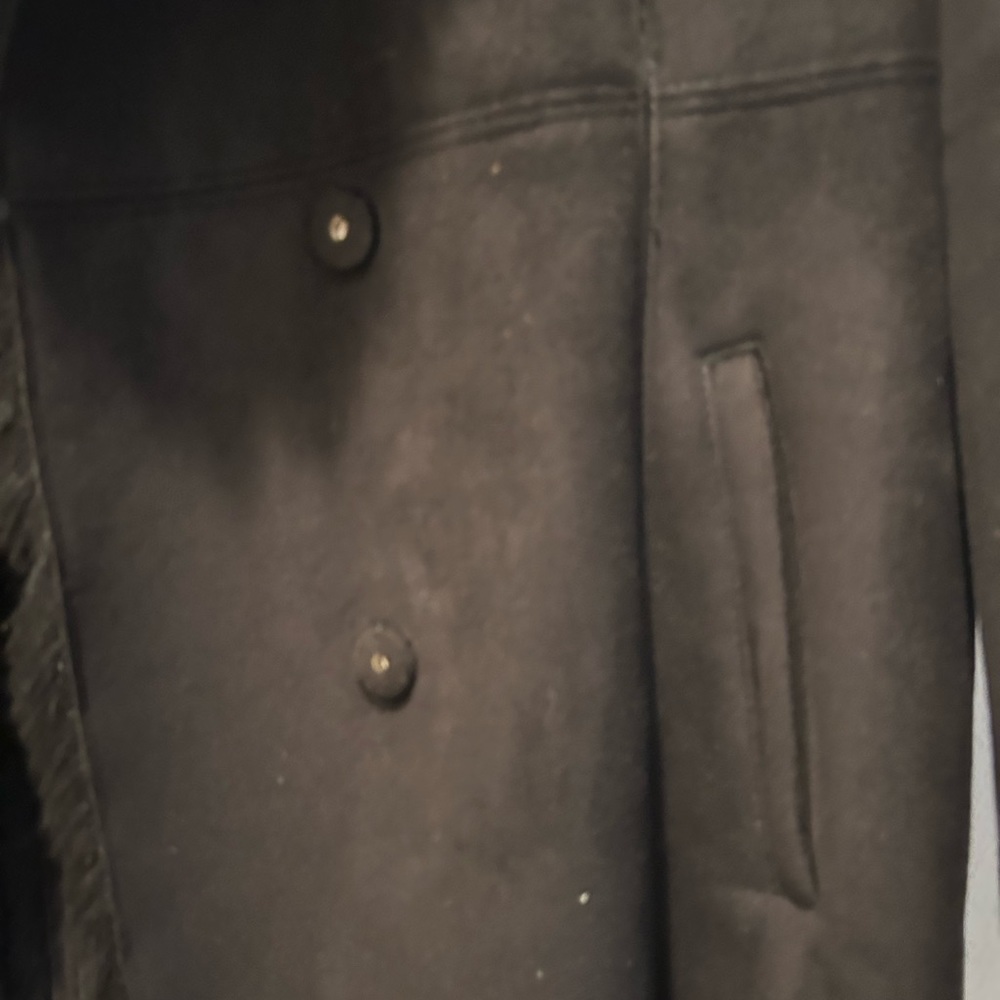 Black Winter fur coat